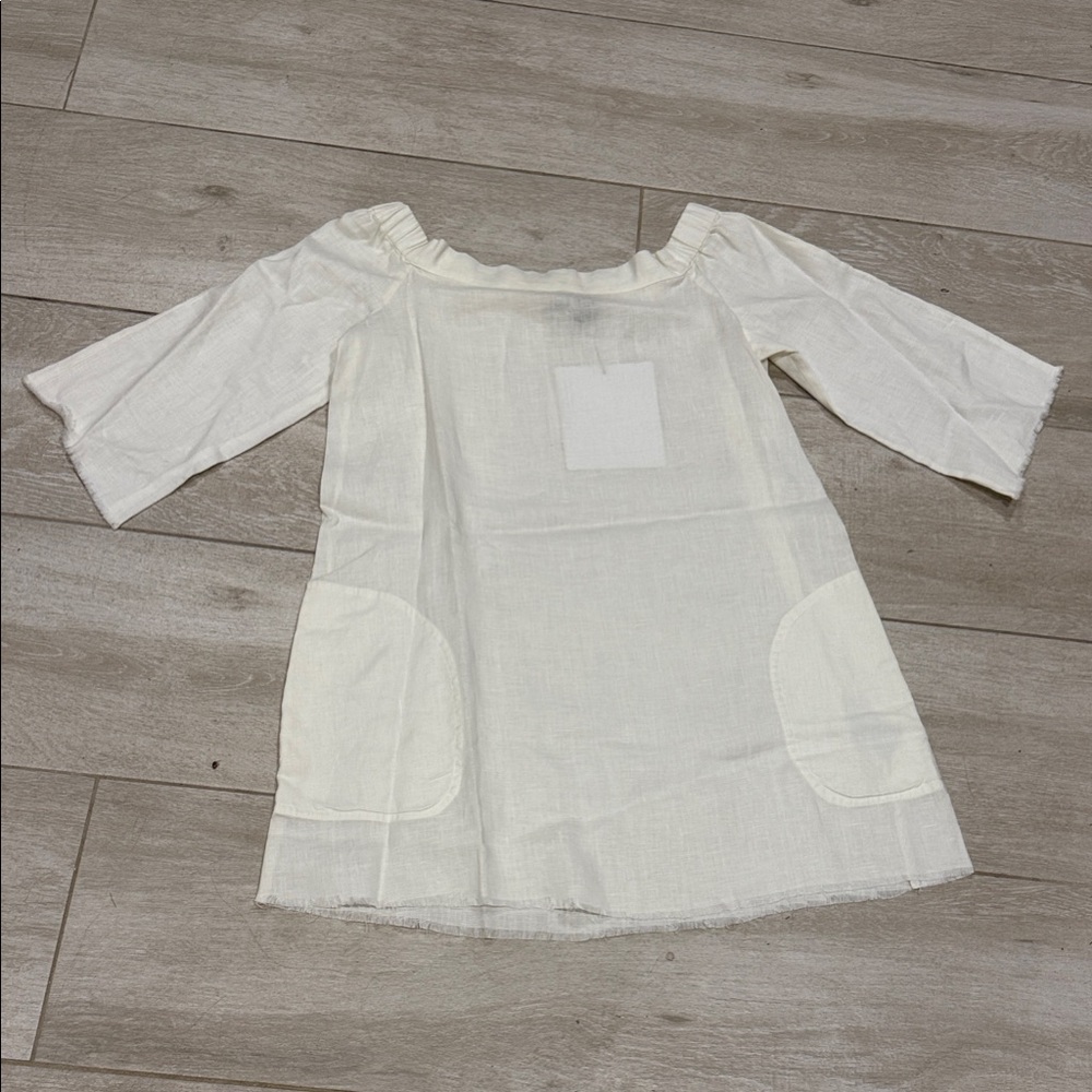 Tibi White Off-Shoulder Dress